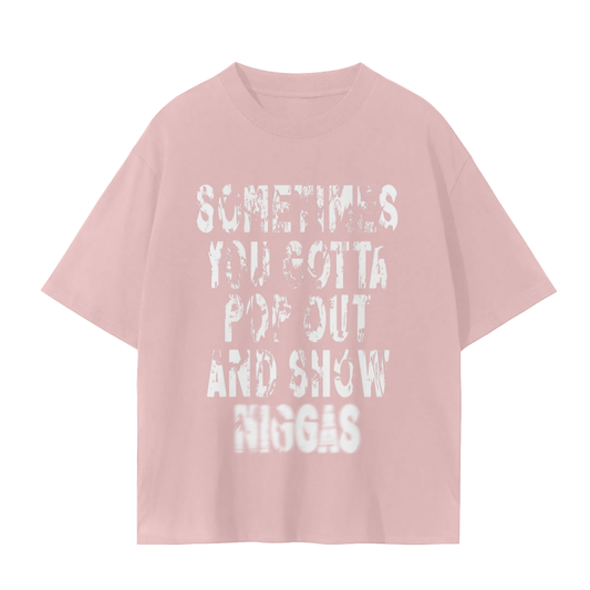 POP OUT TEE (PINK)